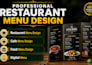 design restaurant and cafe menu